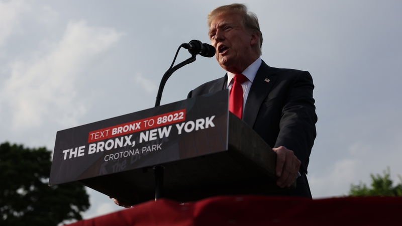 Donald Trump held a rally in the historical Democratic district of the South Bronx in May