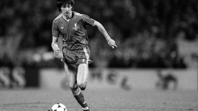 Hansen in action in the 1985 European Cup final against Juventus