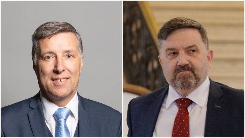 Paul Girvan (L) goes into next month's poll with a 2,689 majority over the UUP, who will have Robin Swann (R) running for them