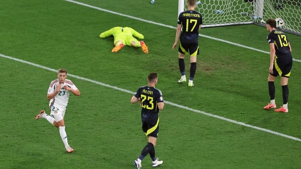 Kevin Csoboth scored Hungary's winner minutes after he had hit the post