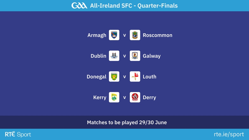 The draw for the quarter-finals took place on Monday