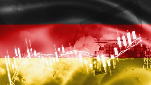 The German economy expanded by 0.2% in the third quarter compared with the previous three-month period, preliminary data shows today