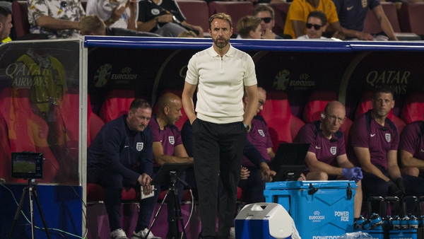 Gareth Southgate looks on during the Slovenia stalemate