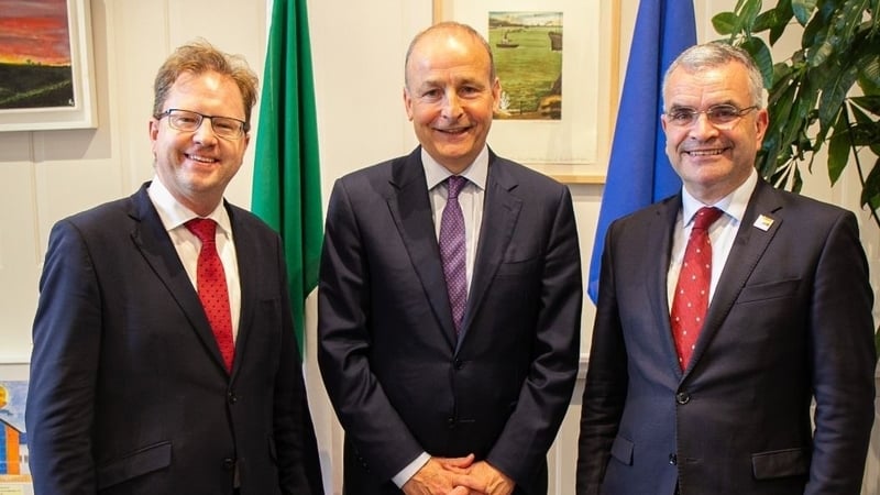 James Lawless, Micheál Martin and Dara Calleary