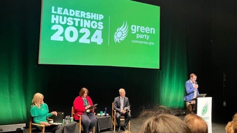 Roderic O'Gorman and Pippa Hackett made their cases to lead the Green Party