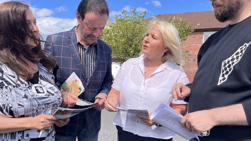 The candidacy for Sinn Féin of trade unionist Pat Cullen (3rd L) caused surprise