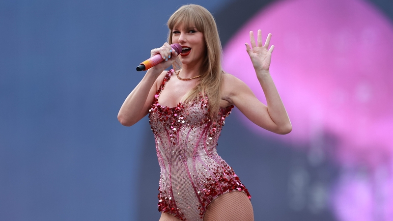 Taylor Swift performing at the Aviva Stadium in Dublin on 28 June