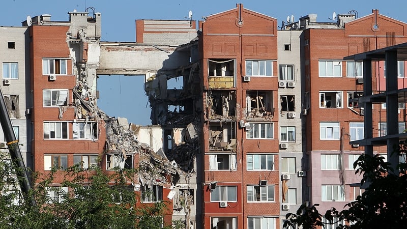 Russian troops attacked a residential building in Dnipro yesterday with a rocket