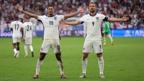Jude Bellingham and Harry Kane scored for England