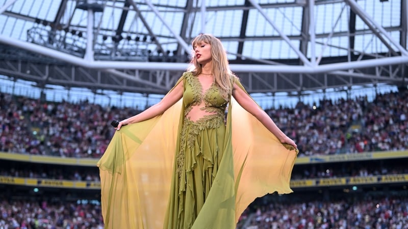 Taylor Swift performing at the Aviva Stadium last year