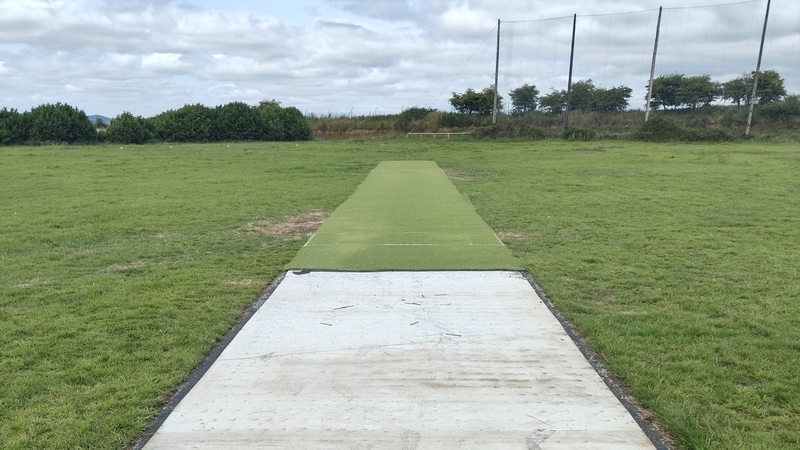 Vandals targeted the 'crease' or focal point of the cricket pitch, used by the Vikings club at their facility on the outskirts of Waterford city