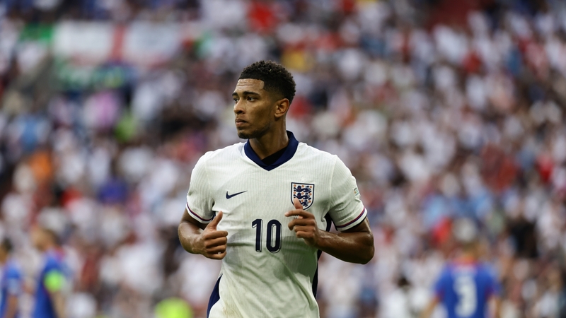 Jude Bellingham equalised for England in the game with Slovakia