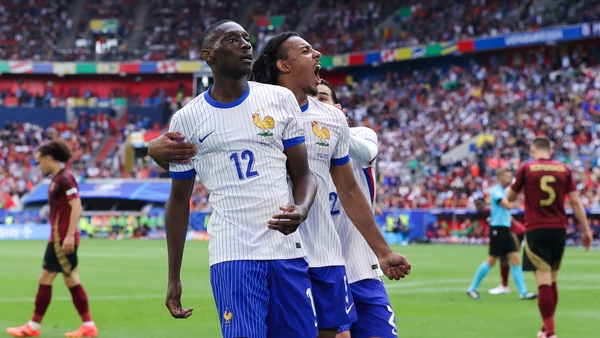 Randal Kolo Muani celebrates after the French winner