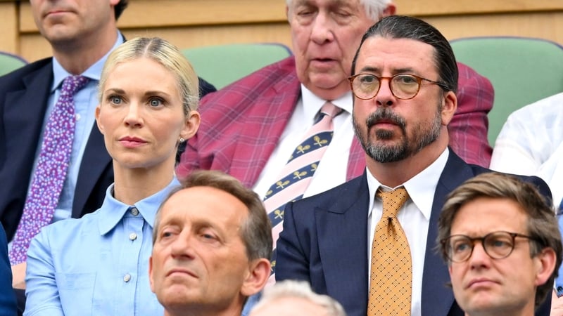 Jordyn Blum and Dave Grohl attend day two of the Wimbledon Tennis Championships at the All England Lawn Tennis and Croquet Club in London, England. Photo: Karwai Tang/WireImage