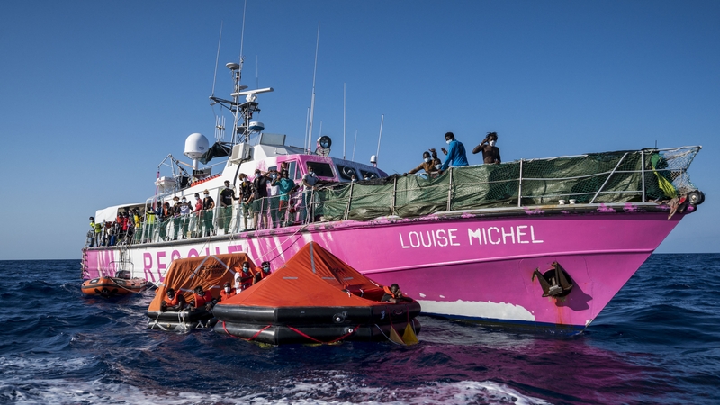 The Louise Michel rescue ship funded by Banksy (File photo)