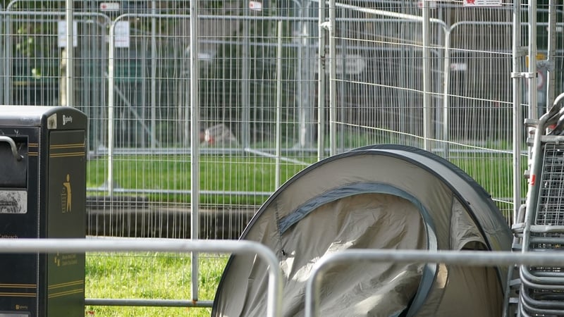 More than 330 tents have been removed from the area over the last five weeks