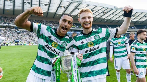 Adam Idah (L) with Liam Scales