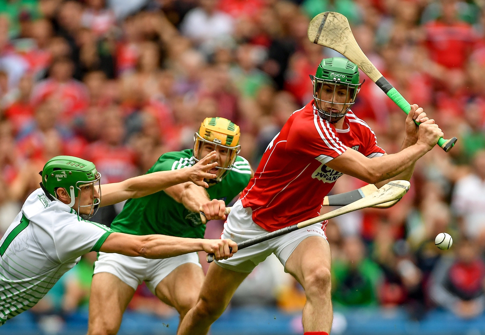 Nickie Quaid denies Séamus Harnedy a match-winning goal in the 2018 semi-final