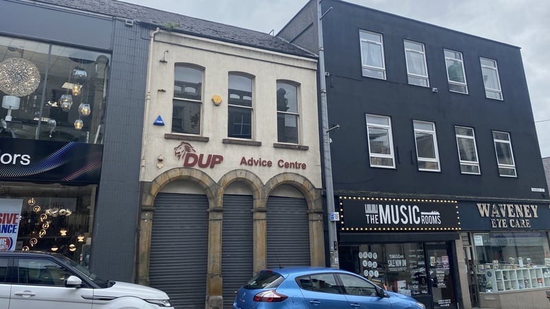 The shutters are down at Ian Paisley's constituency office