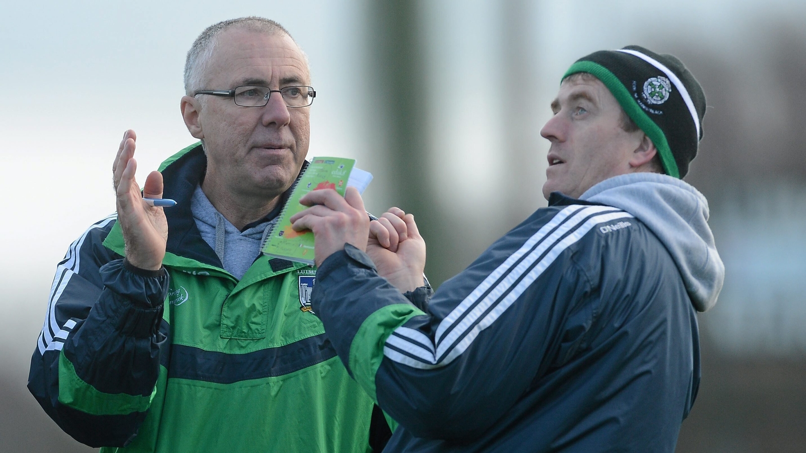 John Allen (L) and John Kiely in January 2013