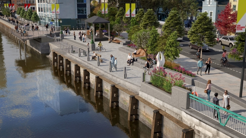 The project will see the construction of a new streetscape