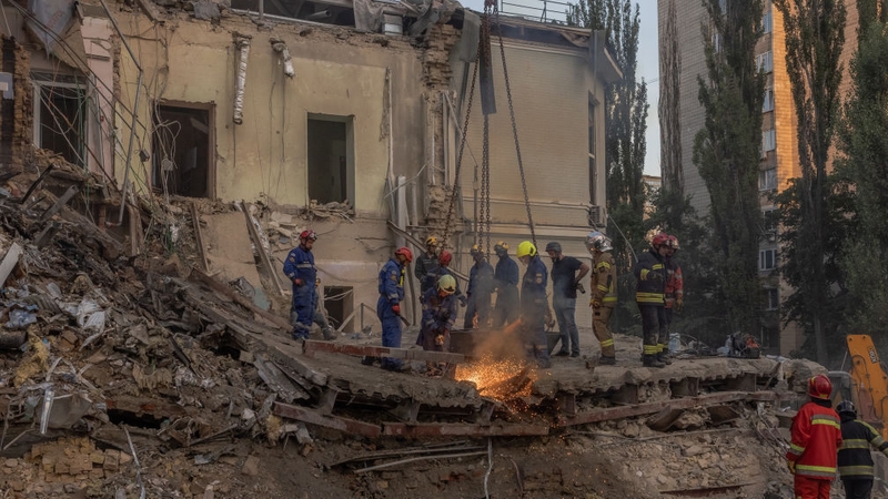 Volodymyr Zelensky said patients at Okhmatdyt children's hospital had been transferred to other facilities