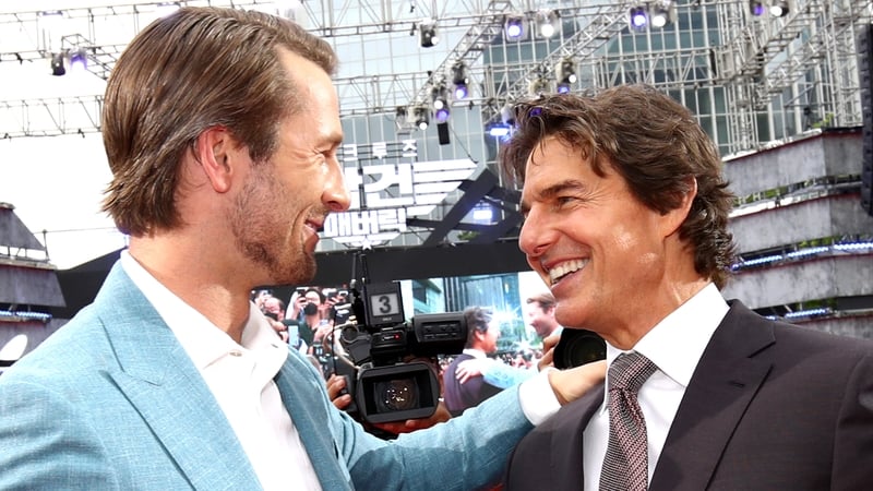 Glen Powell says Tom Cruise was "laughing louder than anyone" at Twisters premiere