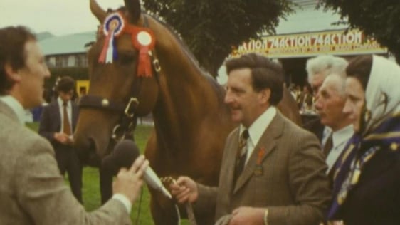 Breeder Mr John Daly at the Dublin Horse Show, 1974