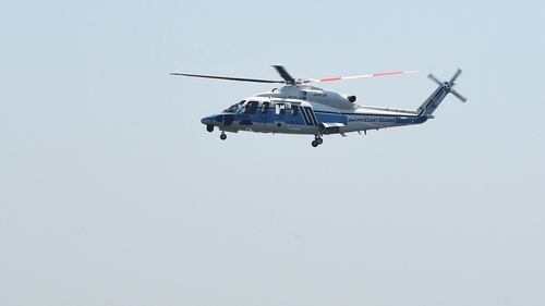A Japanese Coast Guard helicopter lifted the woman to safety after 36 hours at sea (file image)
