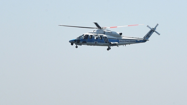 A Japanese Coast Guard helicopter lifted the woman to safety after 36 hours at sea (file image)