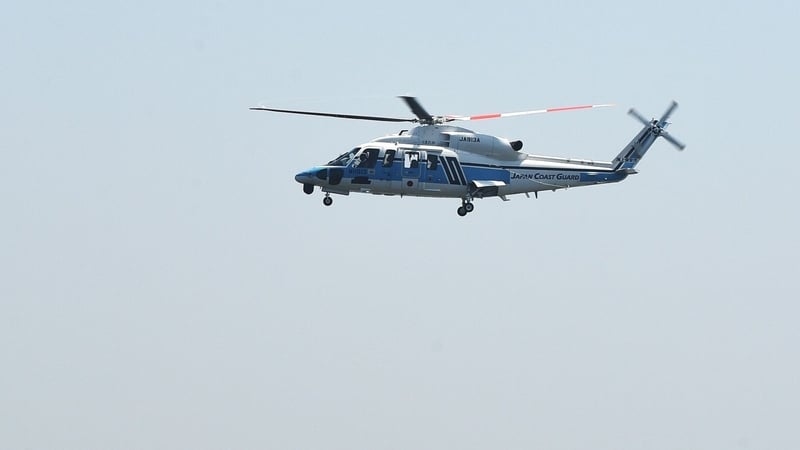 A Japanese Coast Guard helicopter lifted the woman to safety after 36 hours at sea (file image)