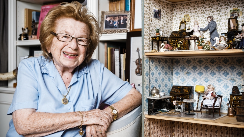 Dr Ruth Westheimer pictured in her New York apartment in 2015