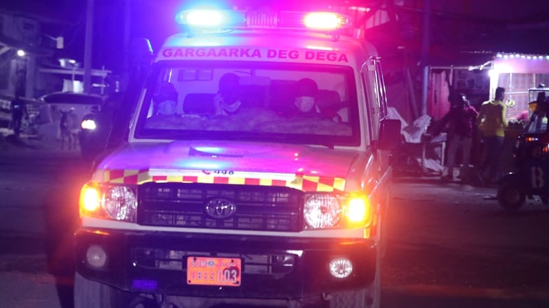 An ambulance in Mogadishu in June 2023 (File image)
