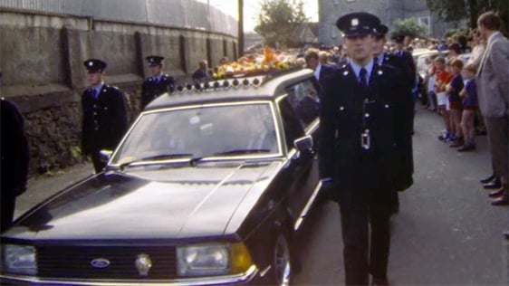 The removal of Detective Garda Frank Hand killed in the line of duty in Drumree, County Meath, 1984.