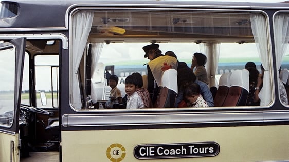Vietnamese Boat People at Dublin Airport (1979) Photo by Des Gaffney