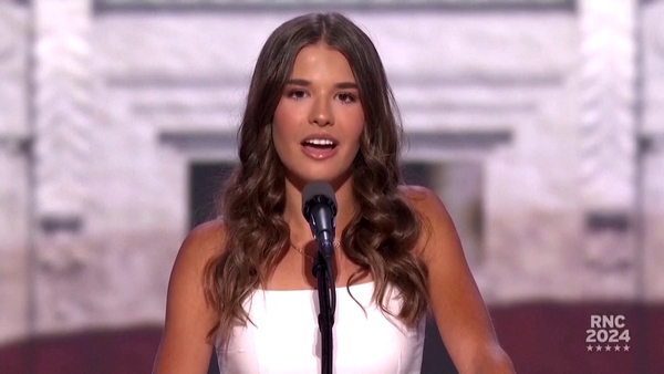 Kai Trump was introduced by her father, Donald Trump Junior
