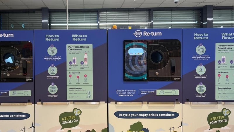 The Re-turn scheme applies to containers of between 150ml and 3L with the return logo on them