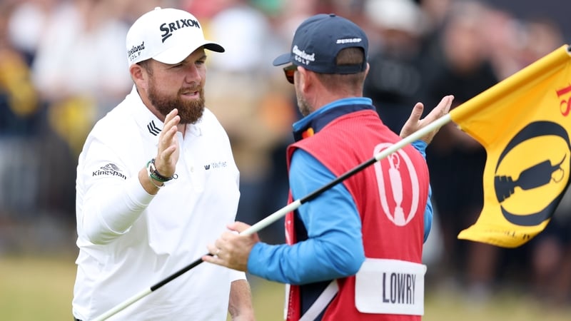Shane Lowry rolled in a long birdie putt on the 18th
