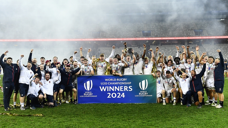 England celebrate their first title in eight years