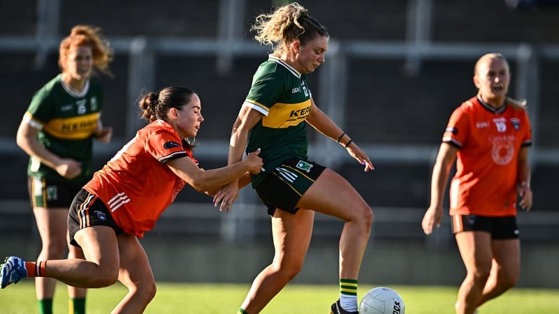 Niamh Ní Chonchúir fires home Kerry's goal