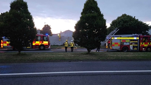 The fire at the former Crown Paints plant has been brought under control