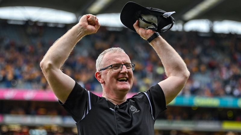 Brian Lohan was all smiles at the second final whistle, which eventually came