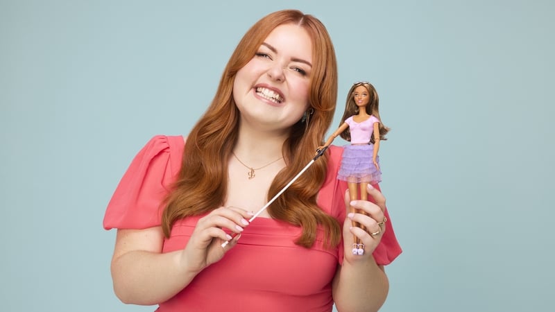 The blind doll has features that allow accessible play for children with sight loss