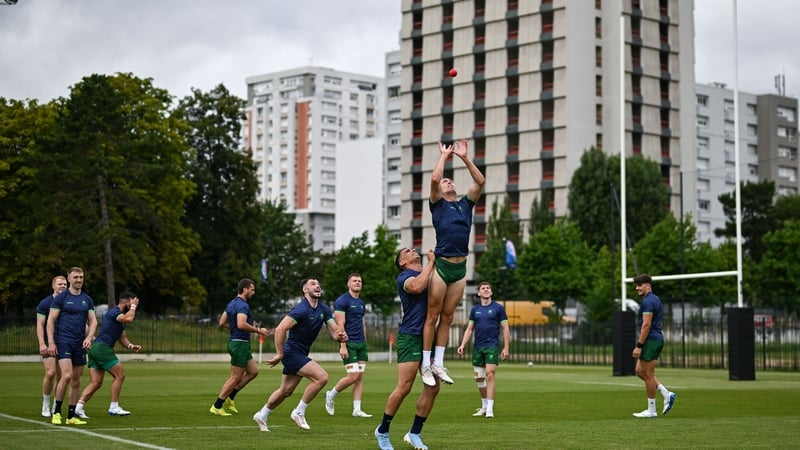 Ireland had their captain's run in Paris on Tuesday afternoon