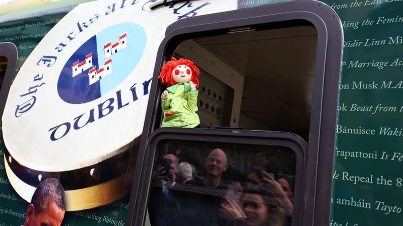 The specially commissioned train has been decorated with words and images designed to engage all DART passengers