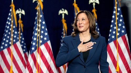 Kamala Harris addressed supporters in Milwaukee