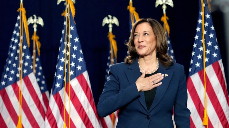 Kamala Harris addressed supporters in Milwaukee