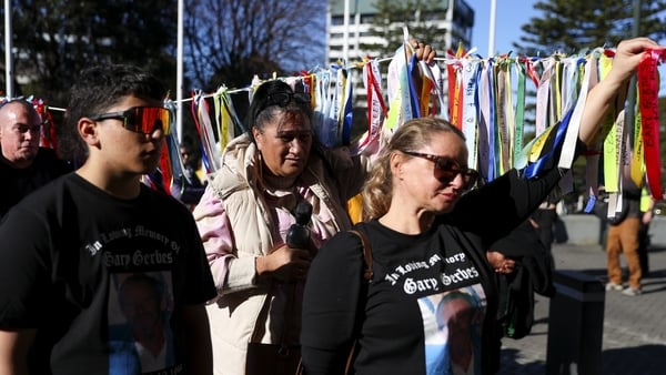 People arrive as part of a hikoi prior to the release of The Royal Commission of Inquiry into Abuse in Care report in Wellington