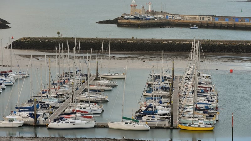 Yachts moored at Howth Harbour in Dublin