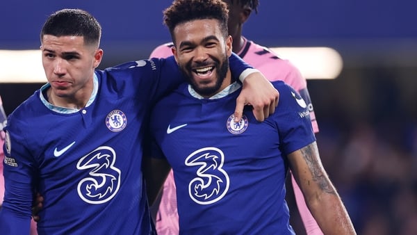 Chelsea players Enzo Fernandez and Reece James pictured last year